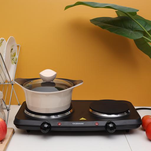 Double Burner Electric Hot Plate Hover Image