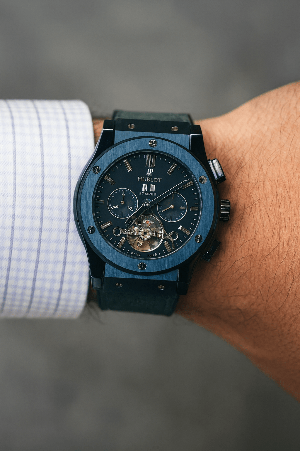Hublot - Classic Fusion Automatic Skeleton Chronograph Watch (A+) Ⓢ