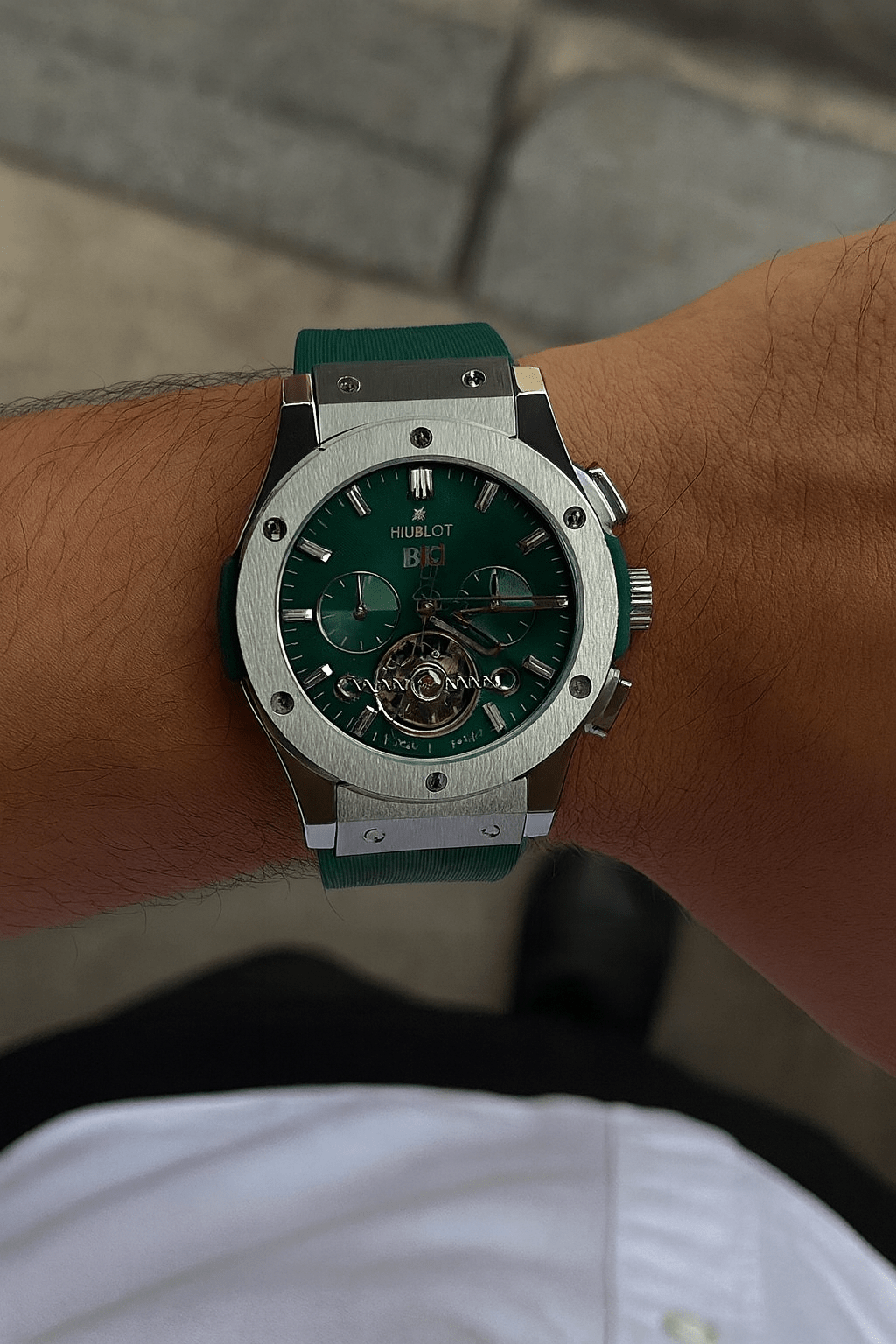 Hublot - Classic Fusion Automatic Skeleton Chronograph Watch (A+) Ⓢ