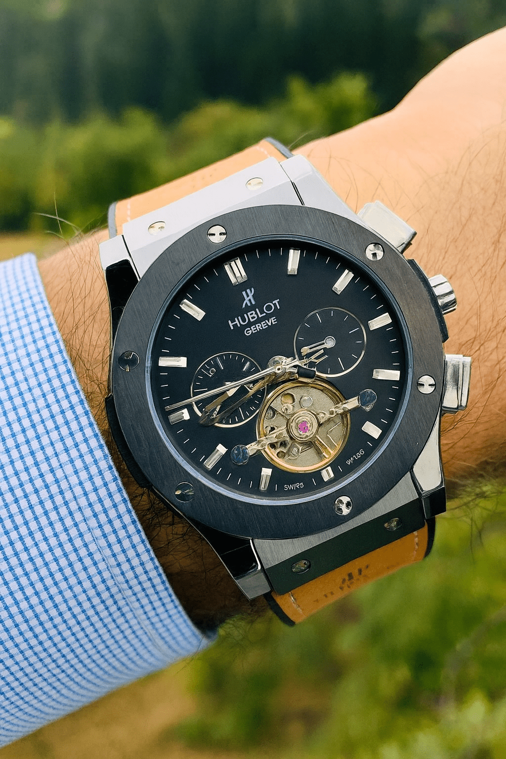 Hublot - Classic Fusion Automatic Skeleton Chronograph Watch (A+) Ⓢ