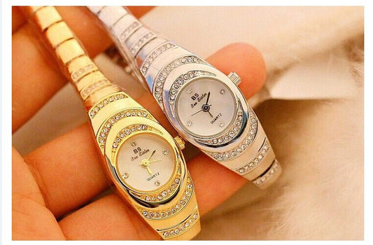 Ladies Diamond Gold Watch
