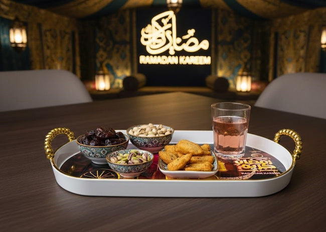 Ramadan Kareem Decorative Serving Tray Hover Image