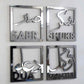Sabr, Shukr, Dua, Tawakkul Set of Four Acrylic Islamic Wall Art Decor